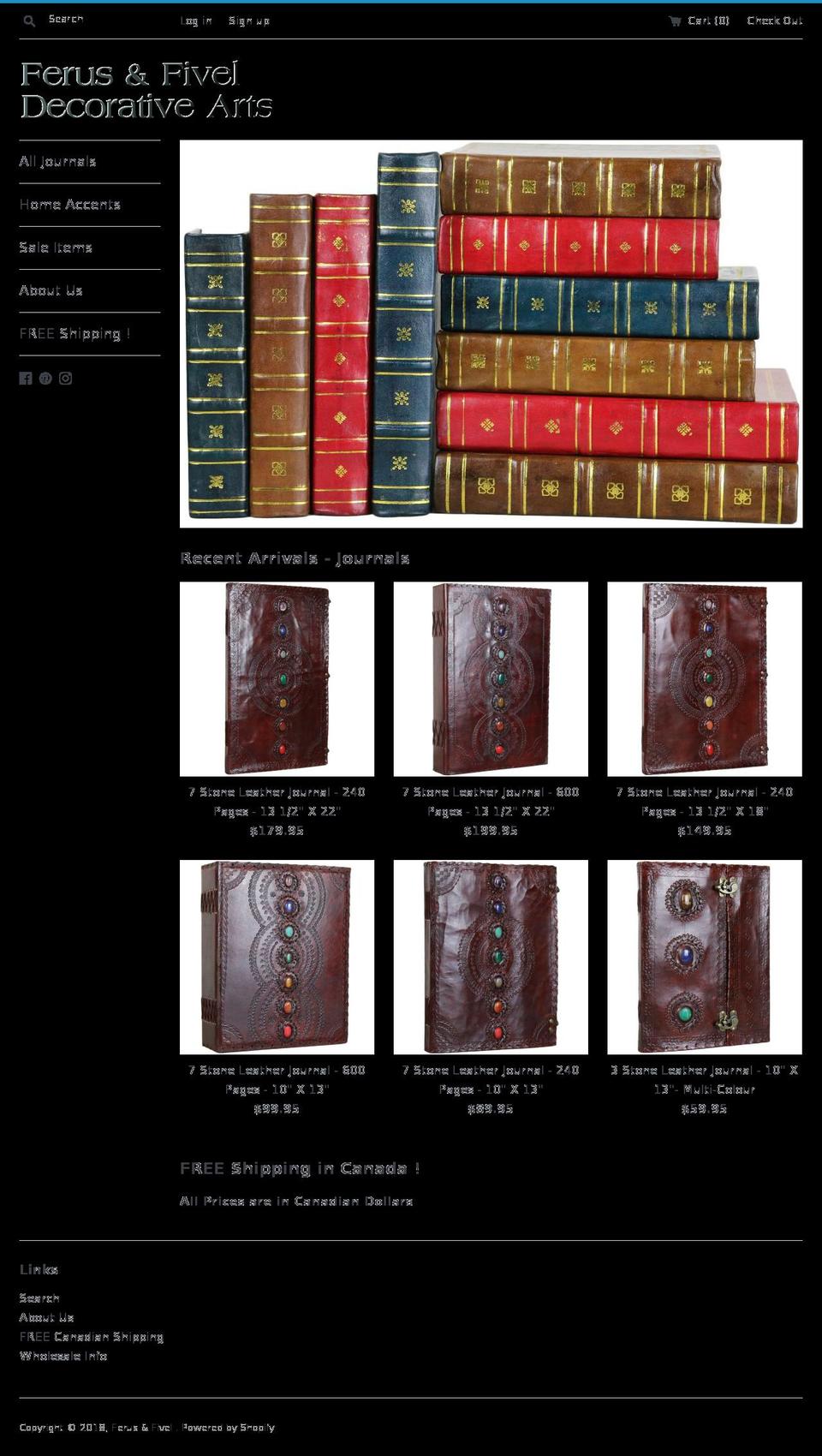 ferusfivel.ca shopify website screenshot