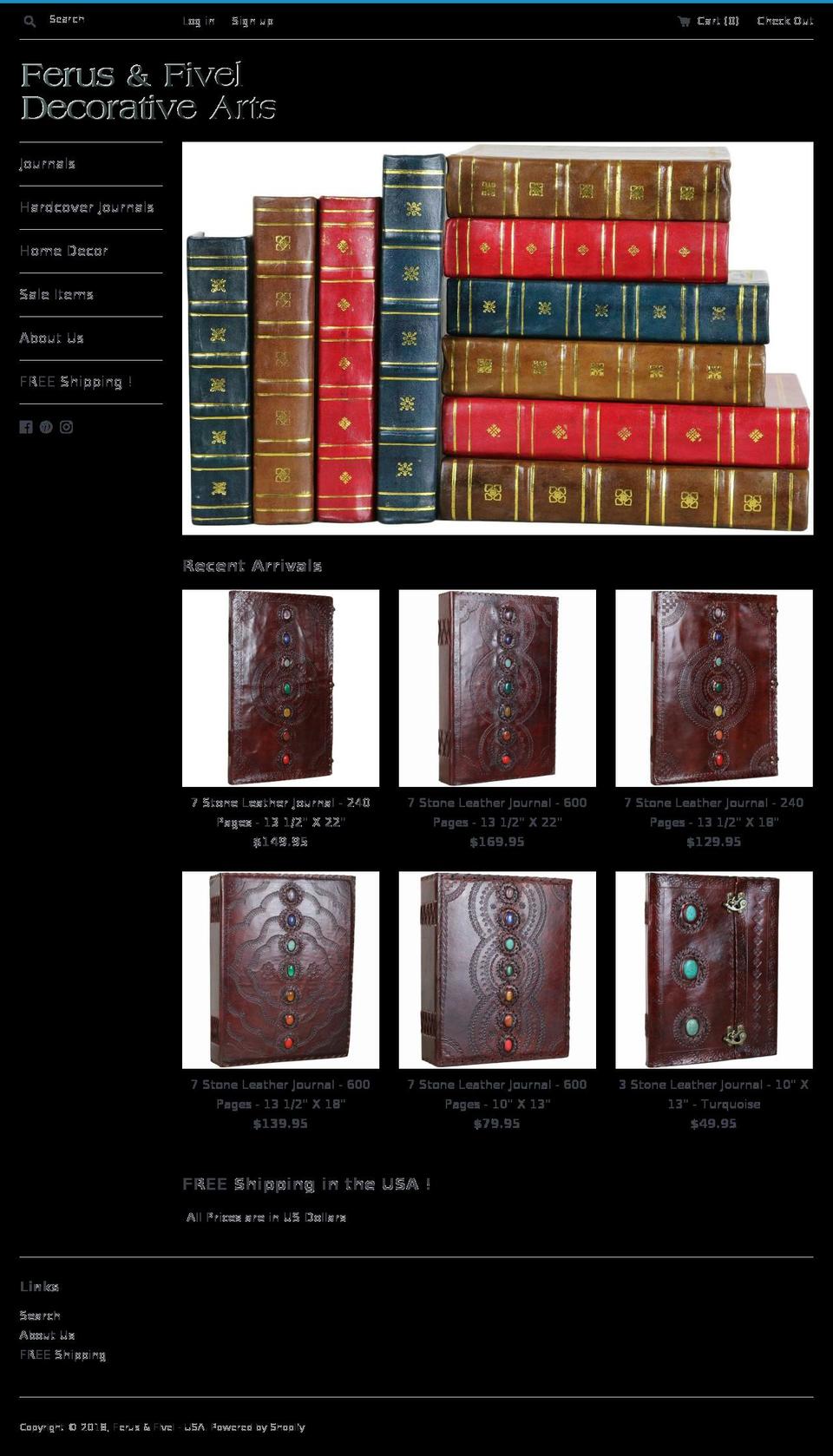ferusfivel.com — Shopify storefront screenshot