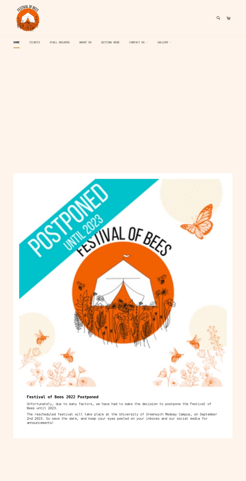 festival-of-bees.com shopify website screenshot