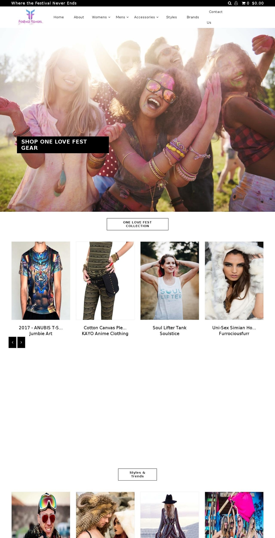 festivalflavors.com shopify website screenshot
