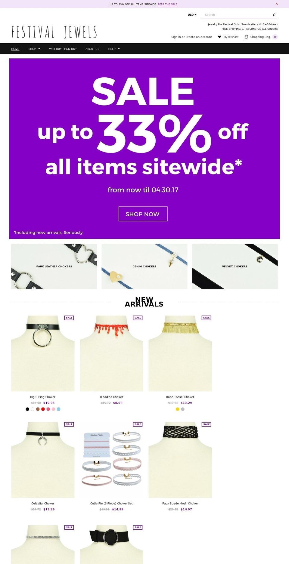 1\/30\/17 Shopify theme site example festivaljewels.com