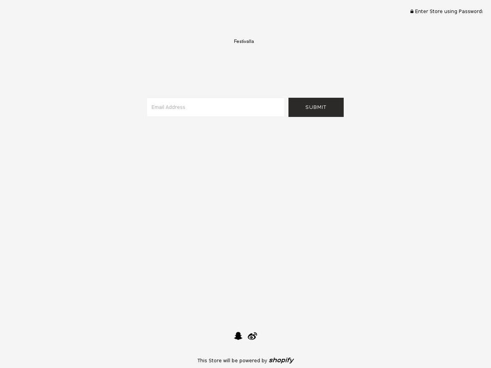 festivalla.com — Shopify storefront screenshot