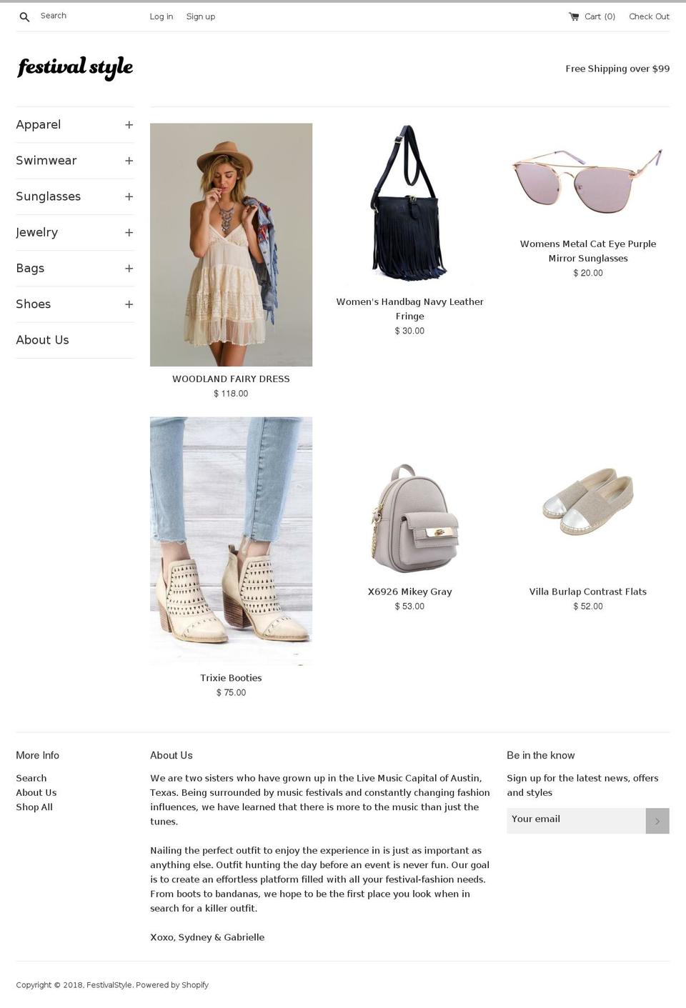 festivalstyle.us shopify website screenshot