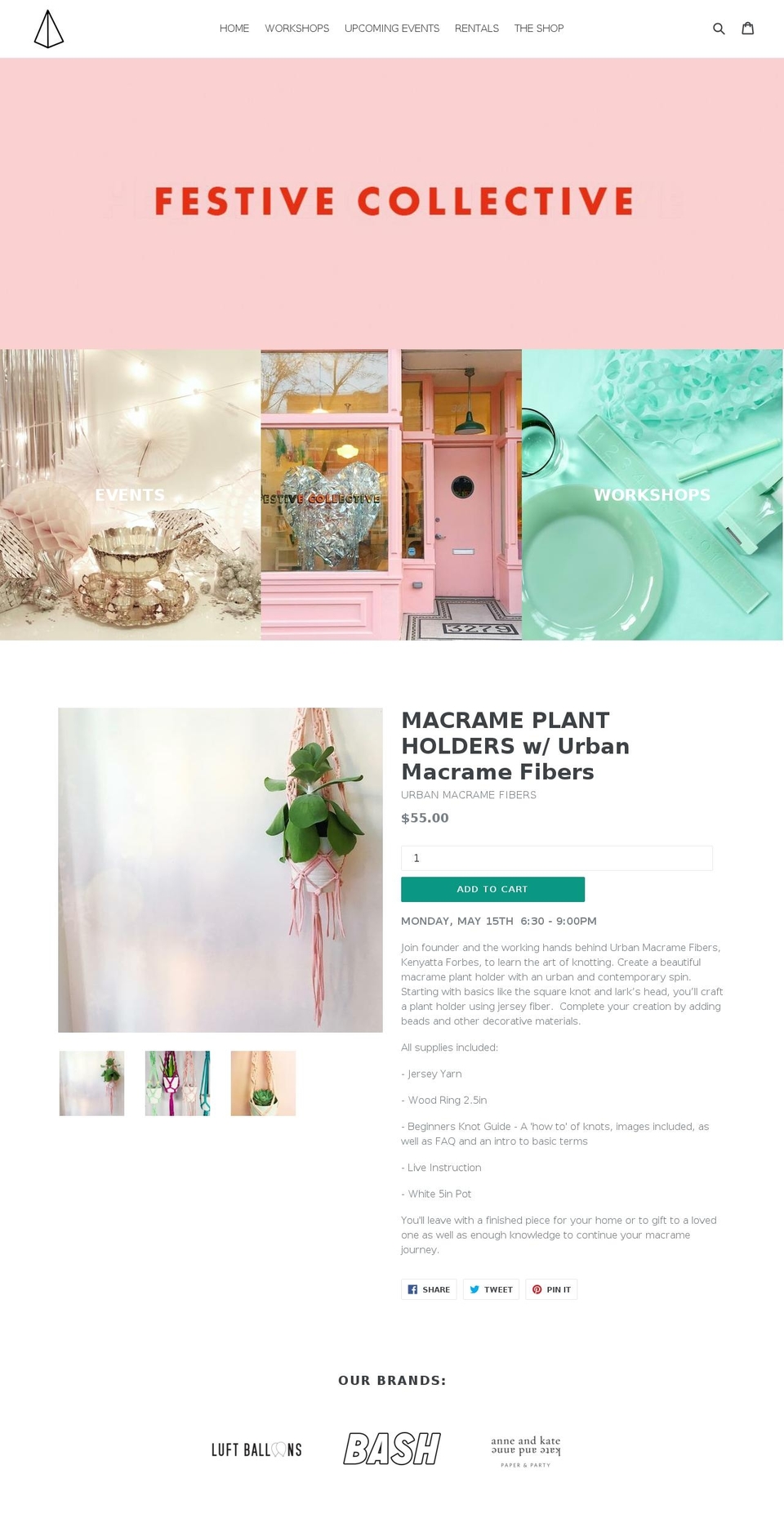 festivecollective.com shopify website screenshot