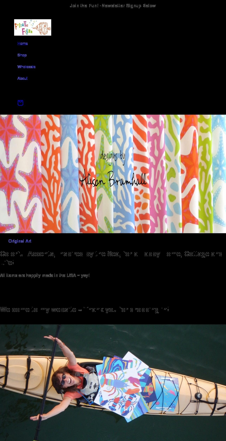 festivefish.net shopify website screenshot