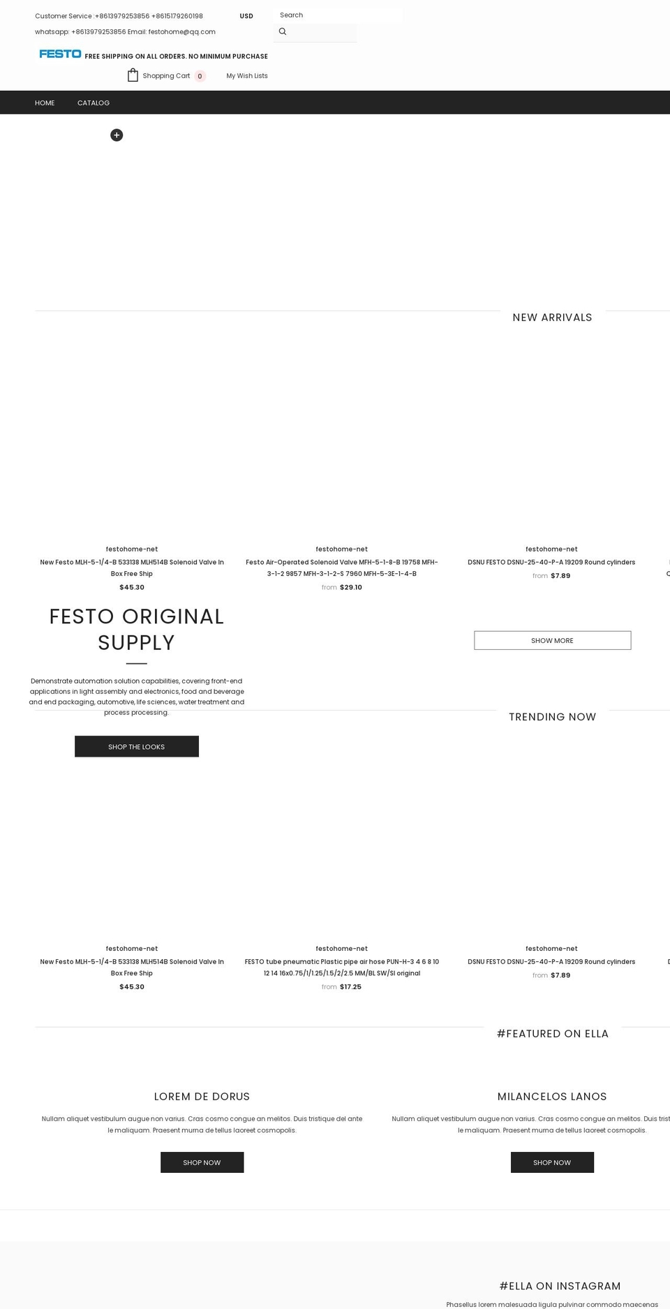 festohome.net shopify website screenshot