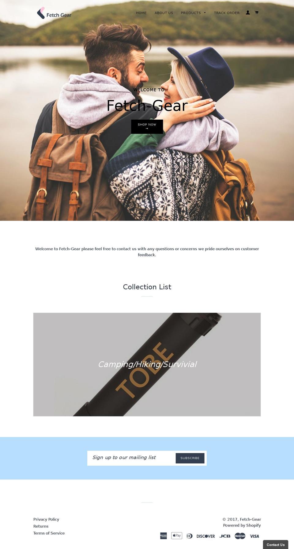 fetch-gear.com shopify website screenshot