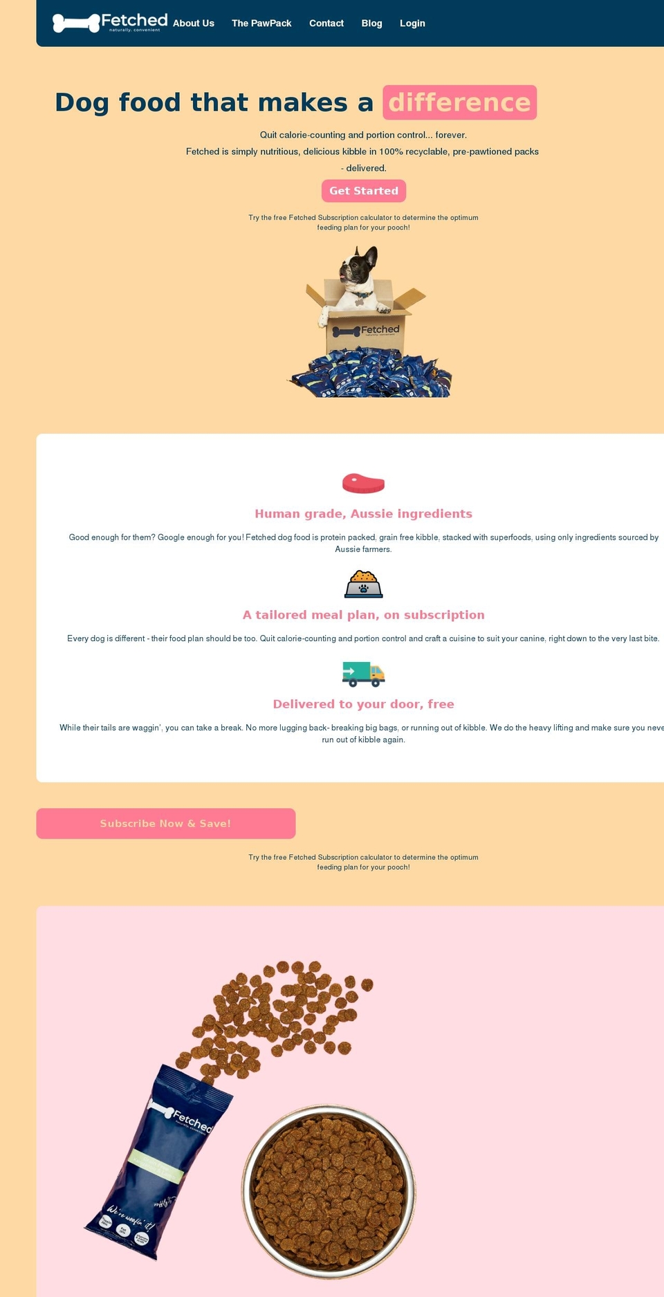 fetchedco.com.au shopify website screenshot