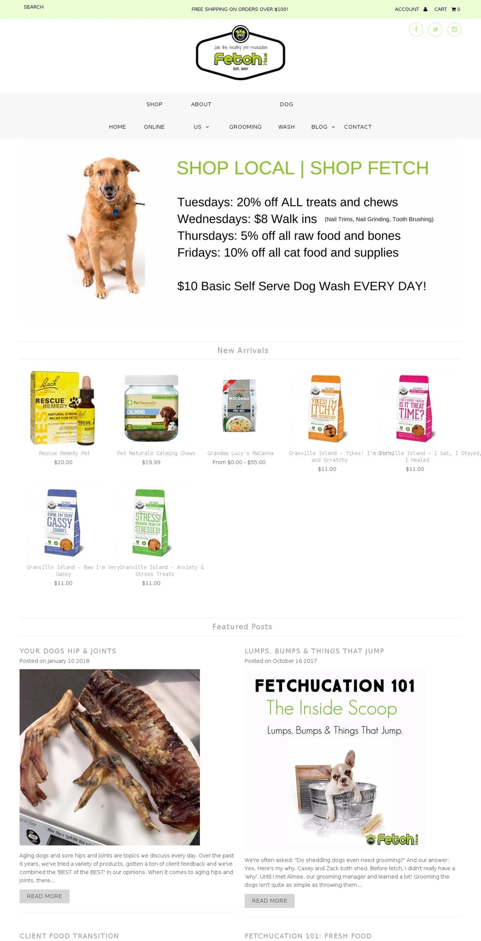 fetchhaus.ca shopify website screenshot
