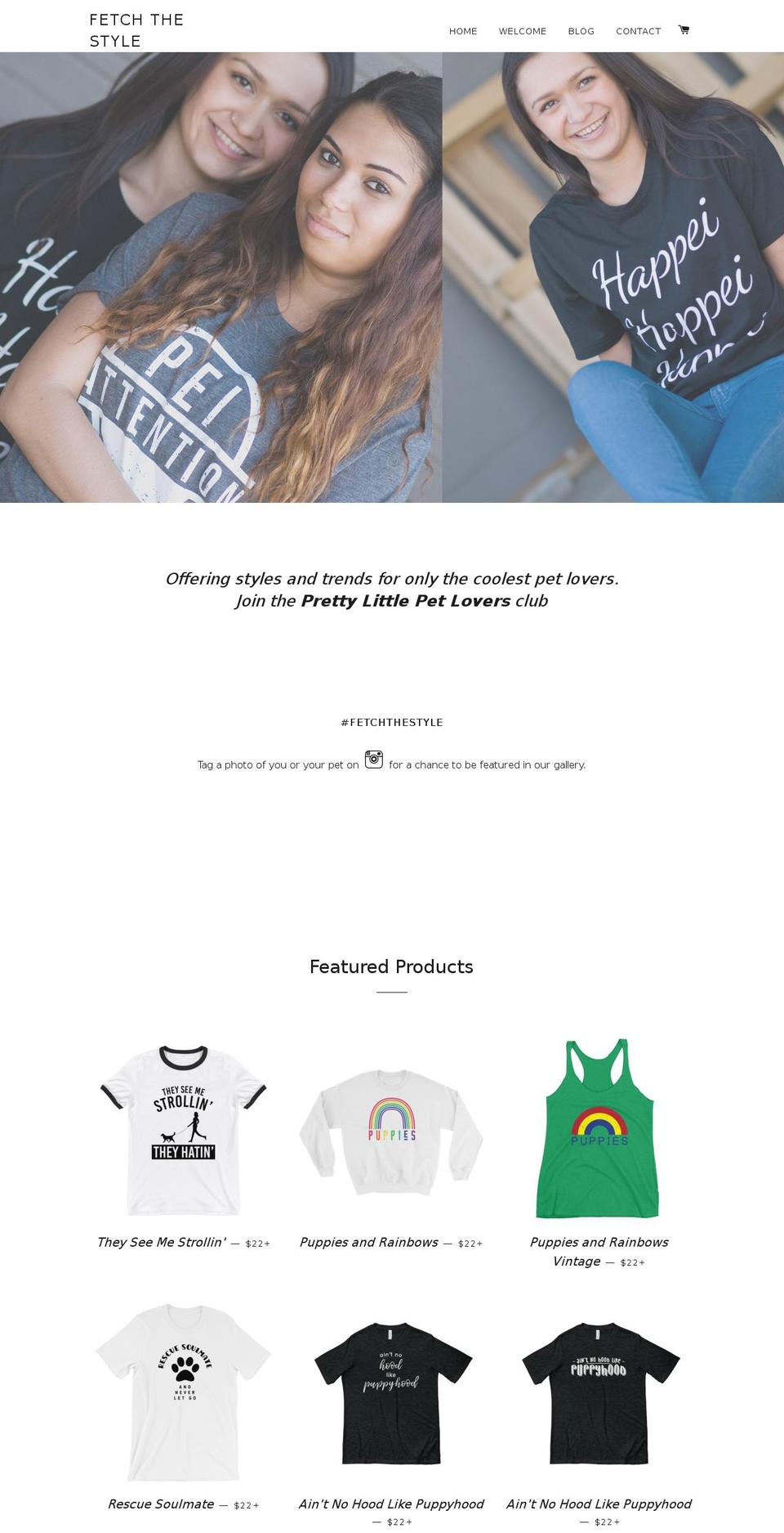 fetchthestyle.com — Shopify storefront screenshot