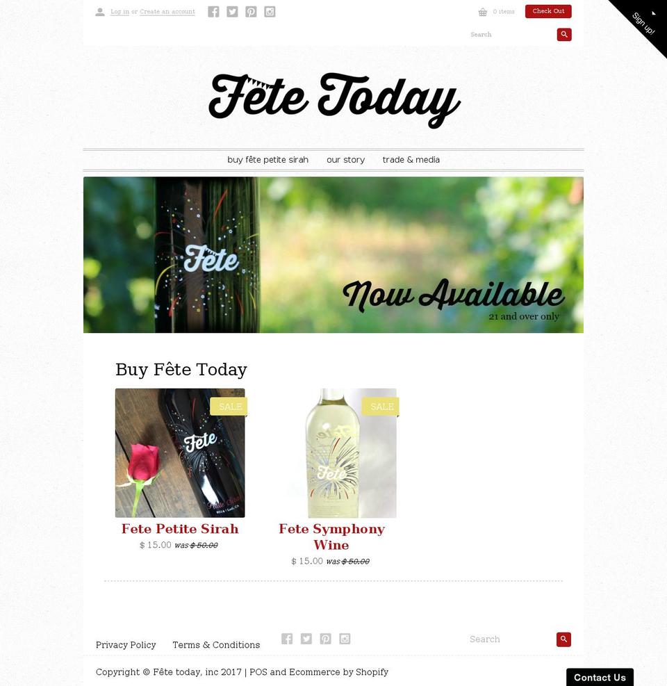 fetetoday.net shopify website screenshot