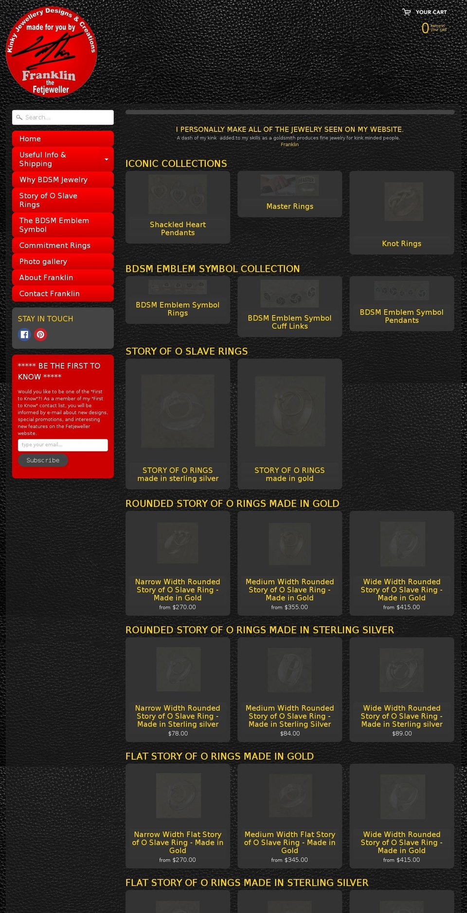 fetjeweller.com — Shopify storefront screenshot