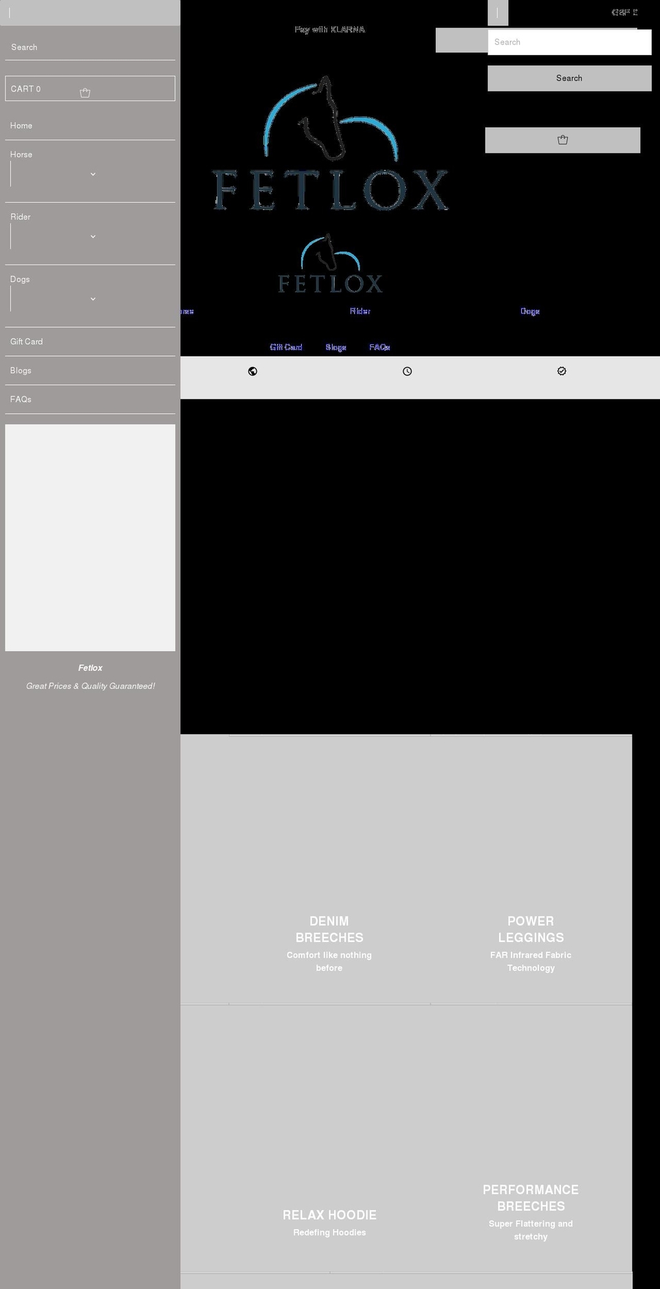 fetlox.com — Shopify storefront screenshot
