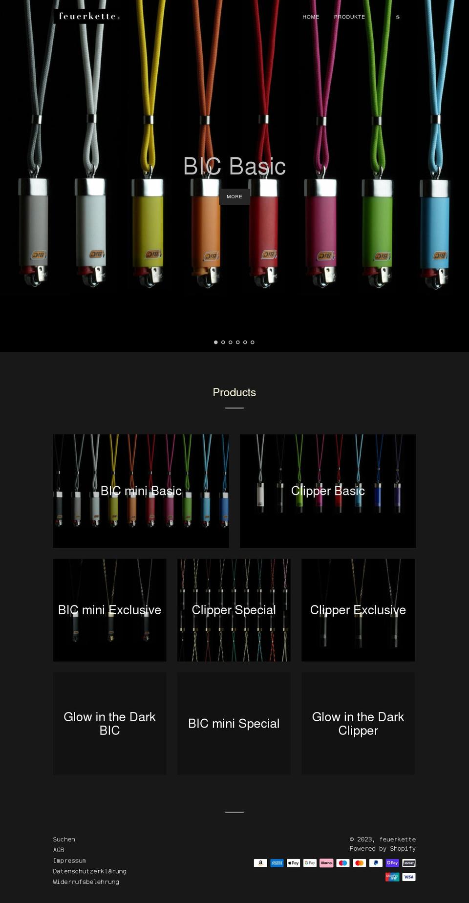 feuerkette.com shopify website screenshot