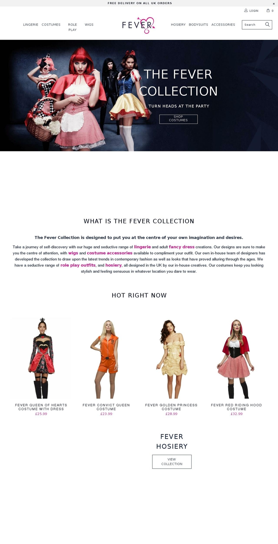 Fever Live Theme - HC - 19 June '18 Shopify theme site example fevercollection.com