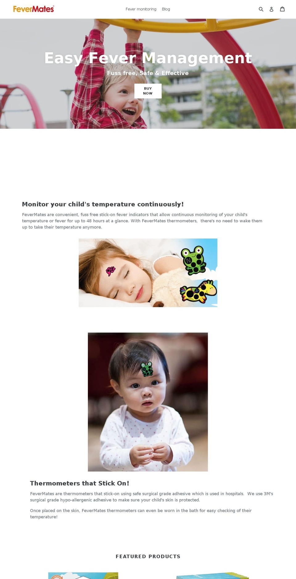 fevermates.com — Shopify storefront screenshot