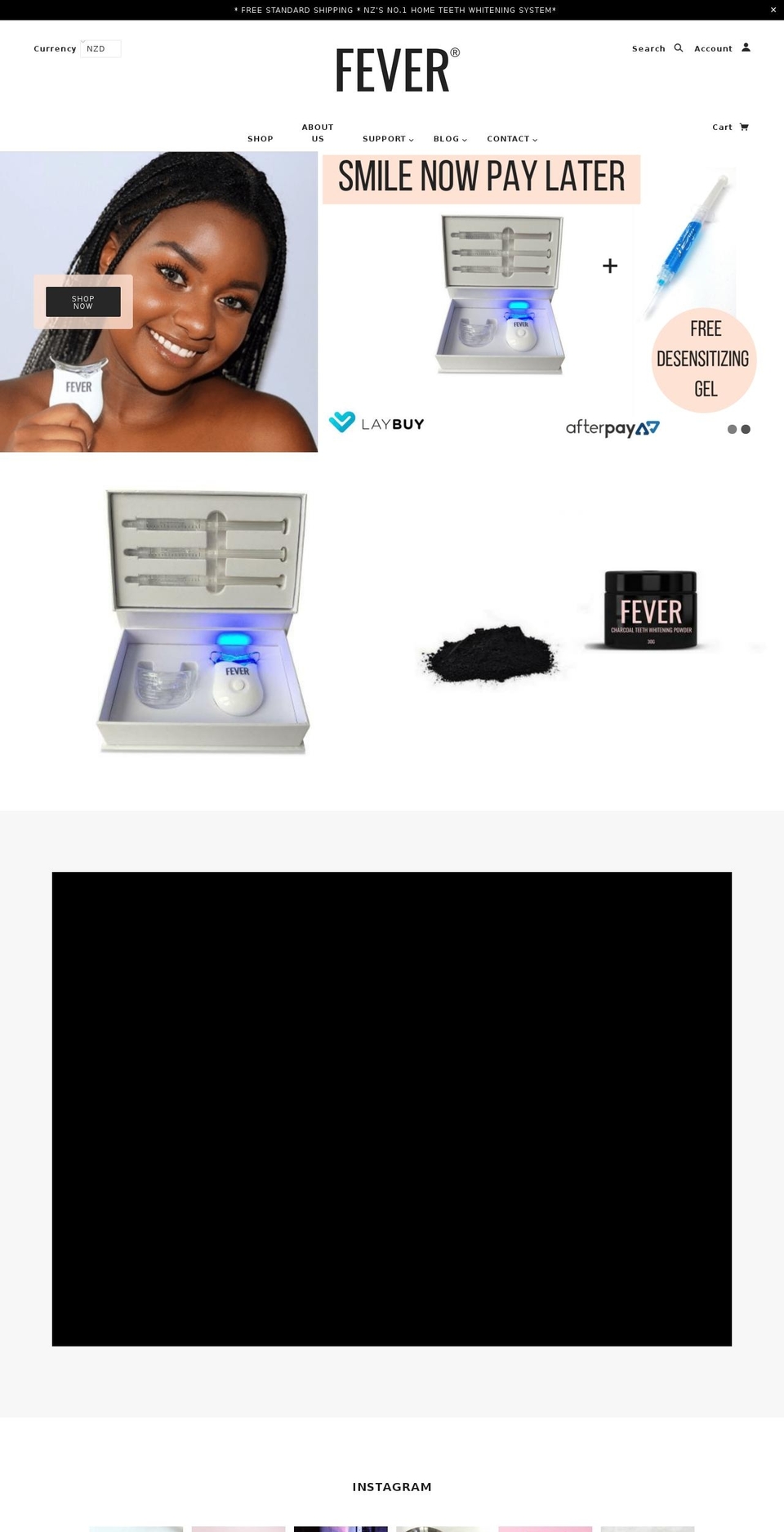 feversmile.com — Shopify storefront screenshot
