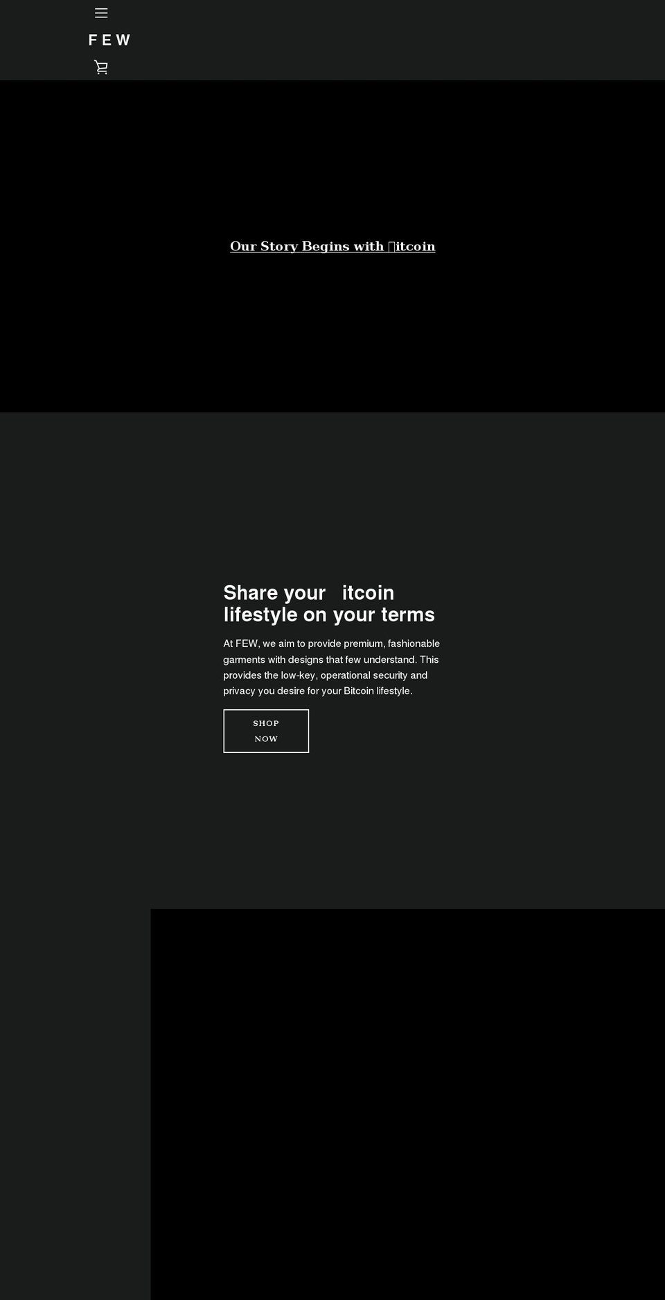 few-understand.com shopify website screenshot