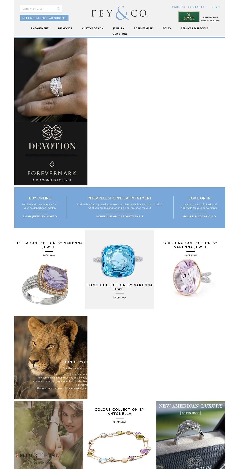 feyandco.com shopify website screenshot