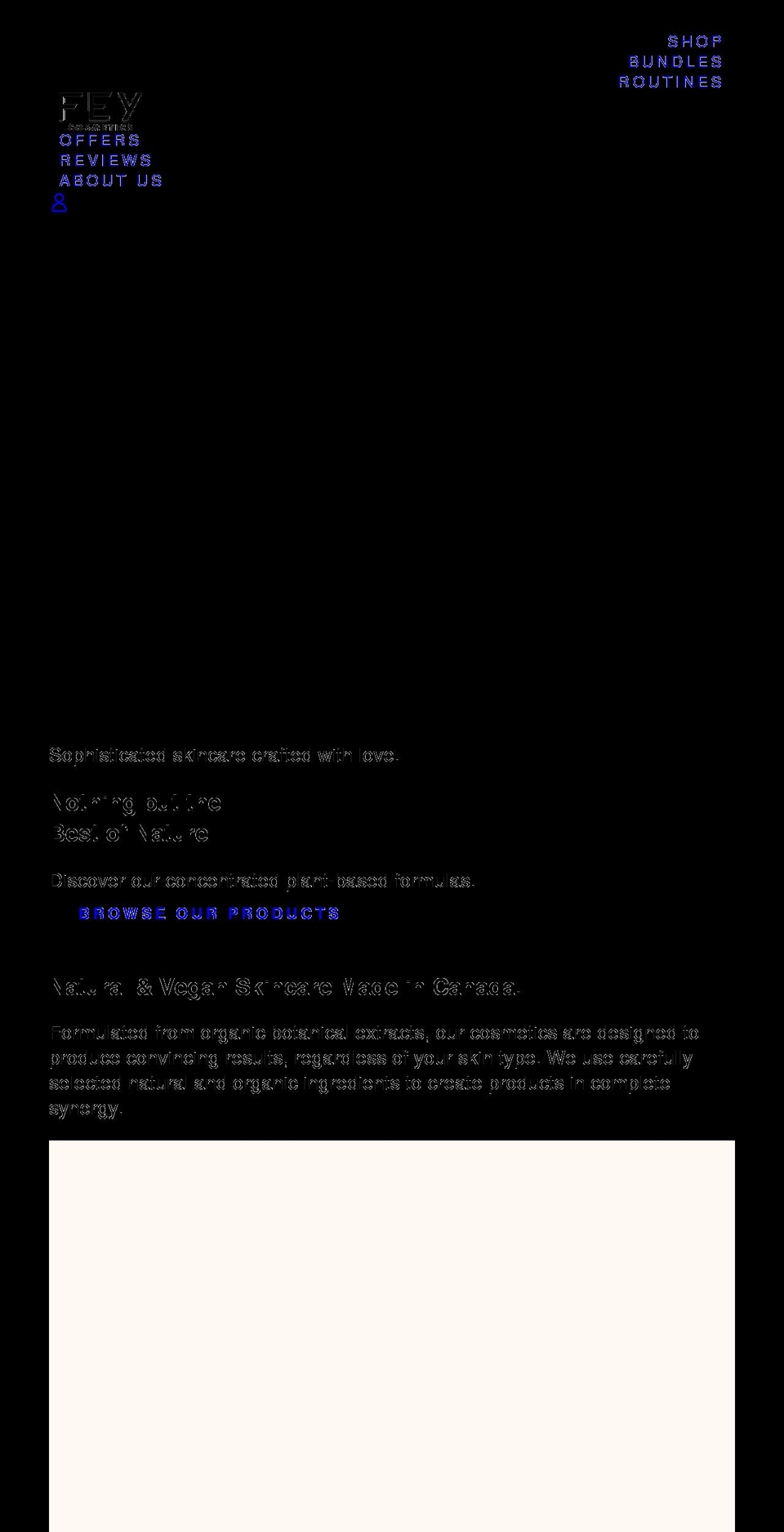 feycosmetiques.com — Shopify storefront screenshot