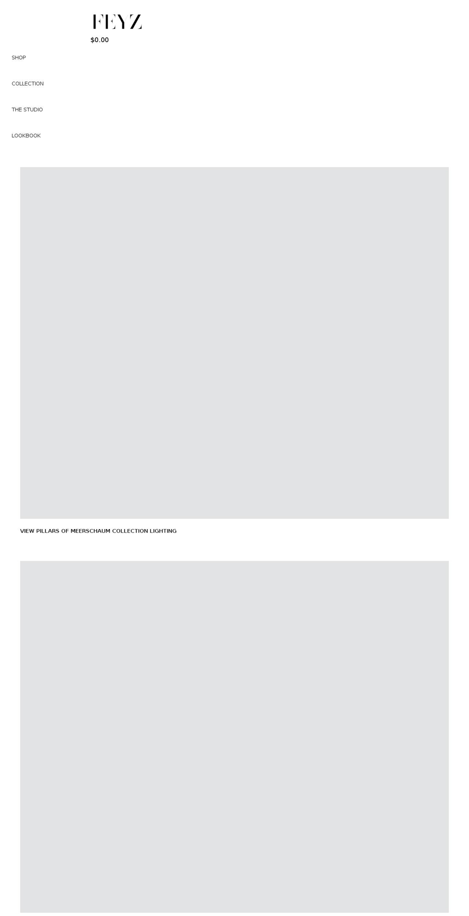 feyzstudio.com shopify website screenshot