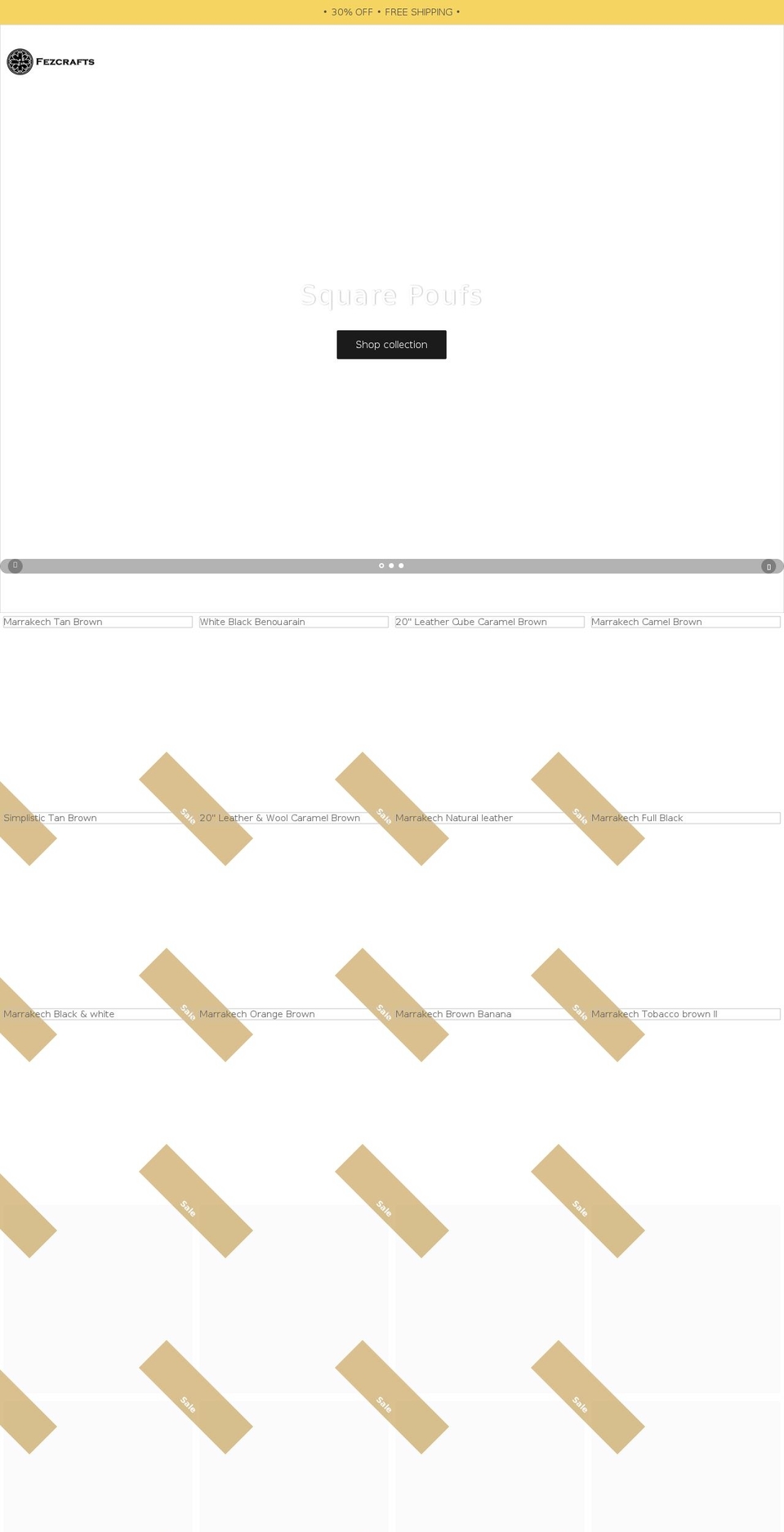 fezcrafts.com shopify website screenshot