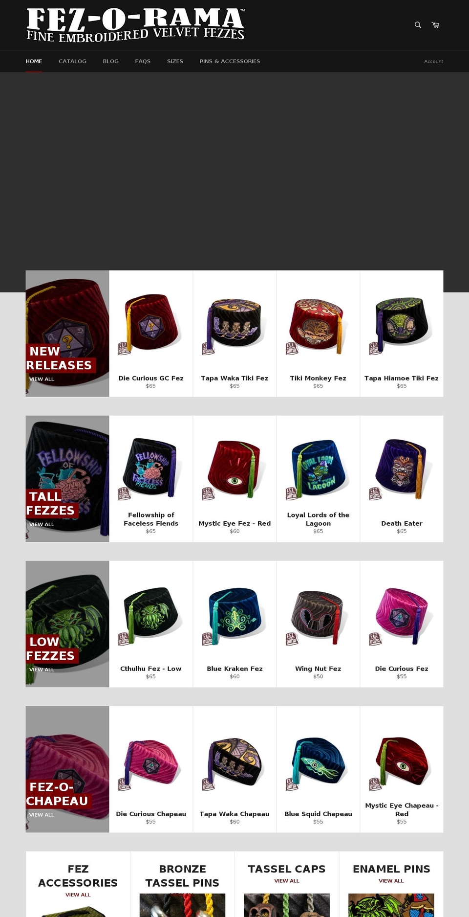 fezmongers.com — Shopify storefront screenshot