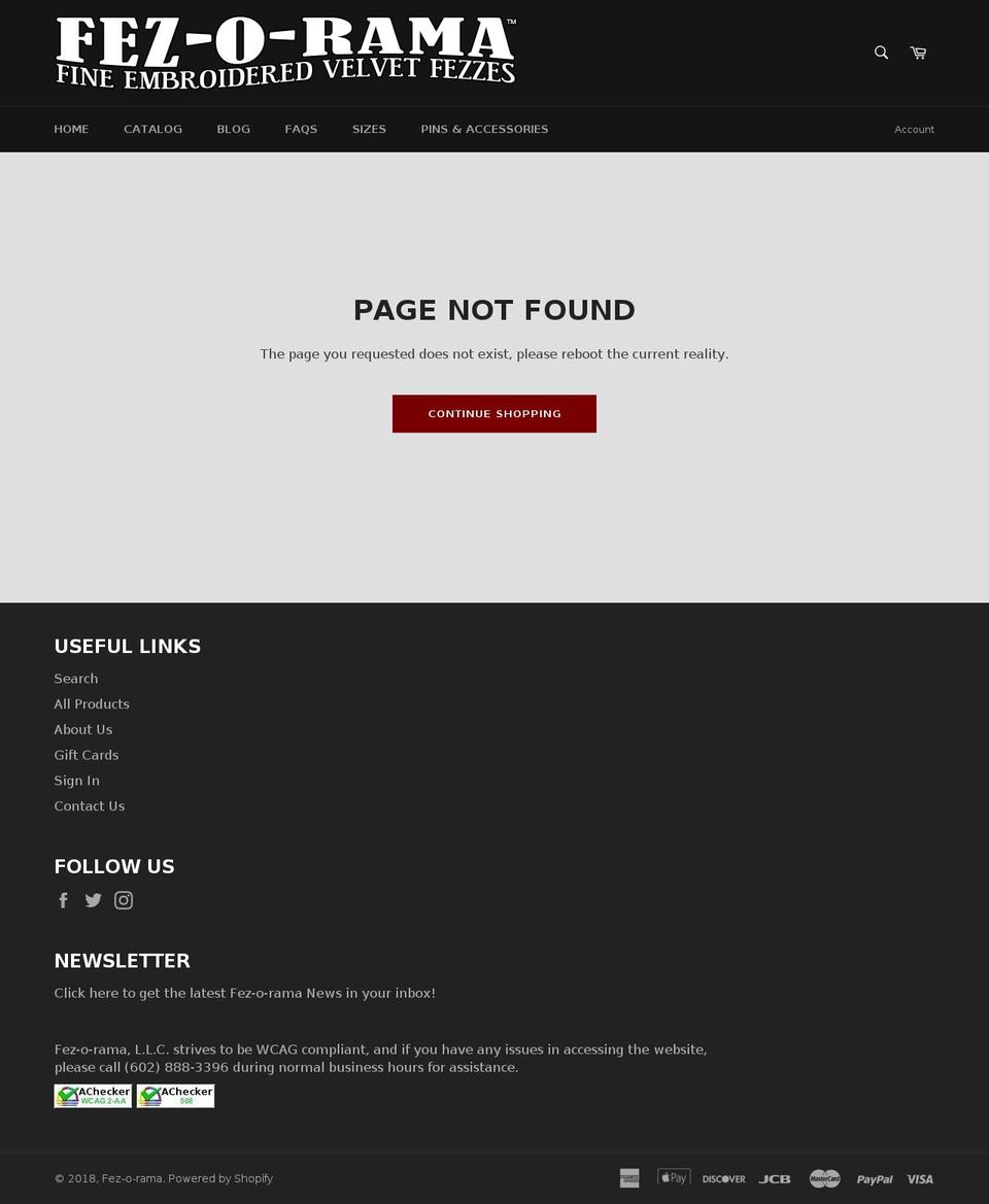 fezorati.com — Shopify storefront screenshot