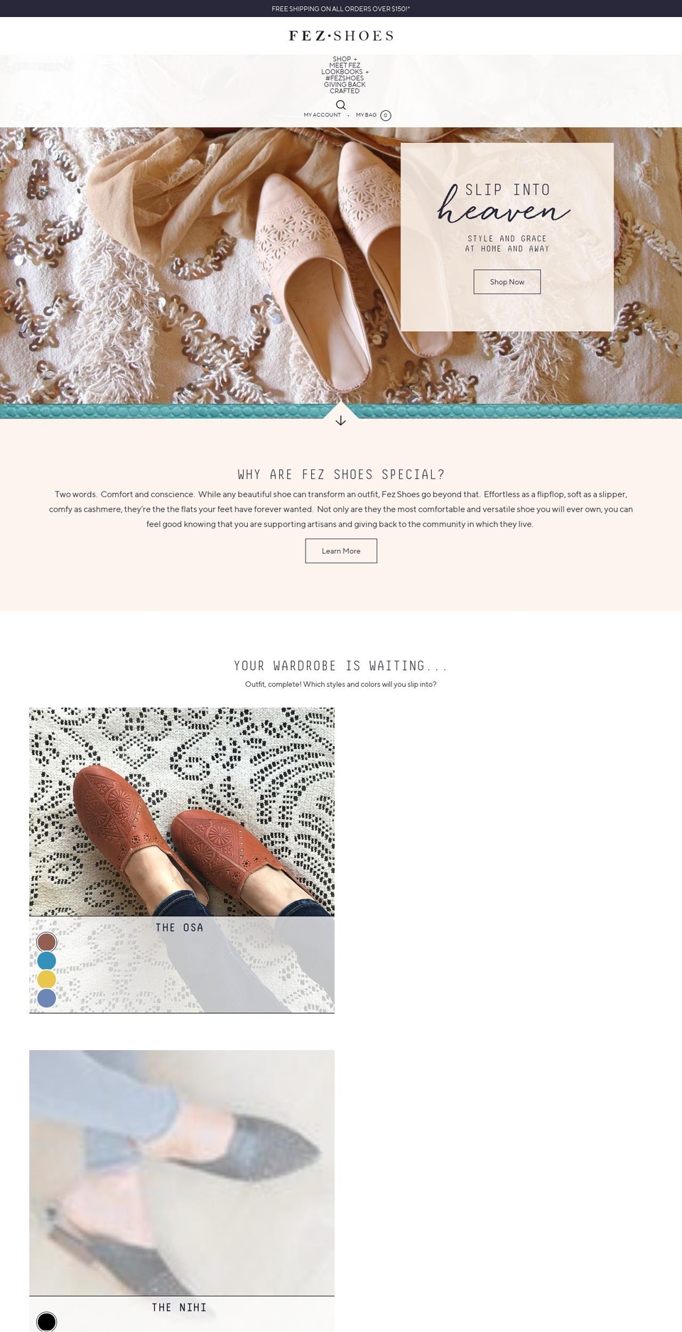 FEZ | ARD Shopify theme site example fezshoes.com
