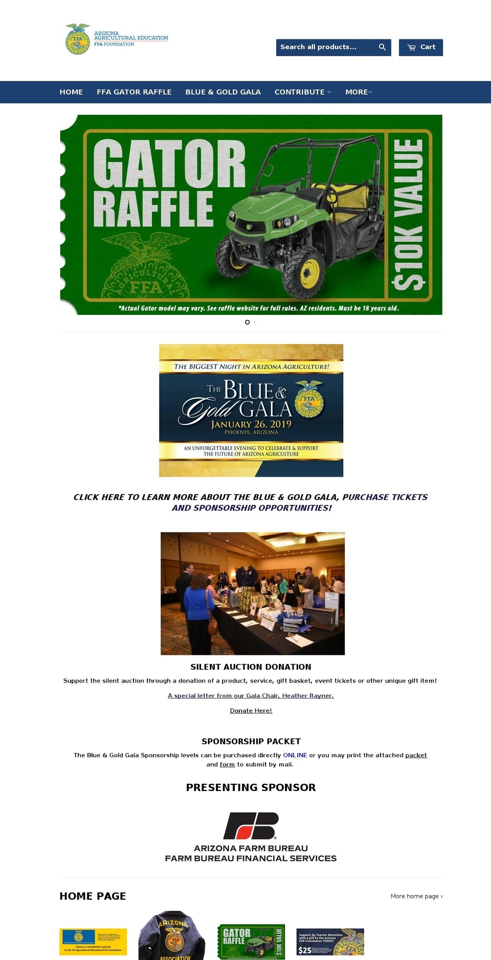 ffafoundationaz.com — Shopify storefront screenshot