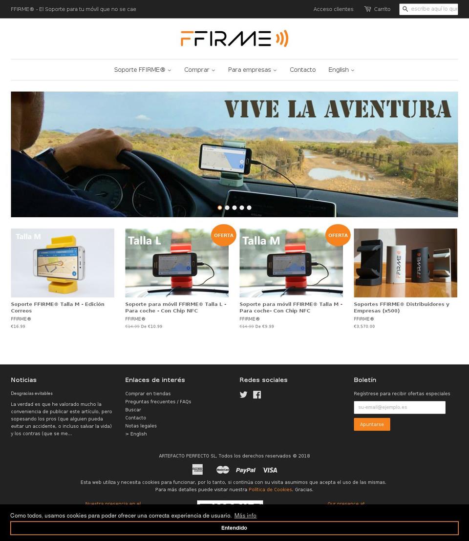 ffirme-es.myshopify.com — Shopify storefront screenshot