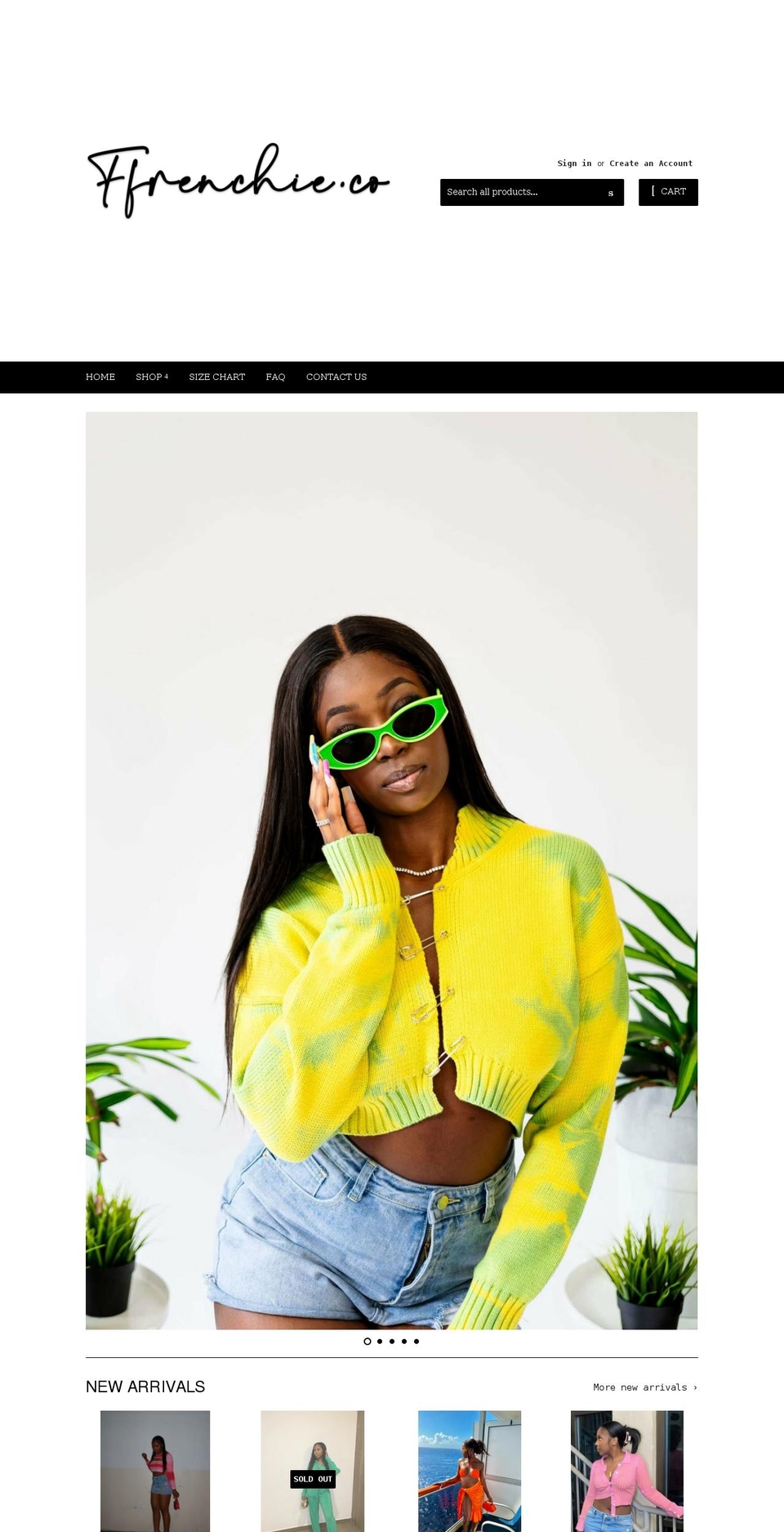 ffrenchieco.com shopify website screenshot