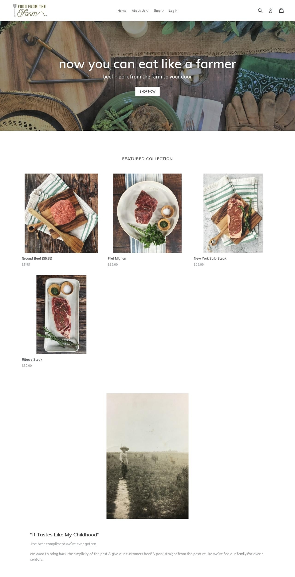 fftfmeat.com — Shopify storefront screenshot