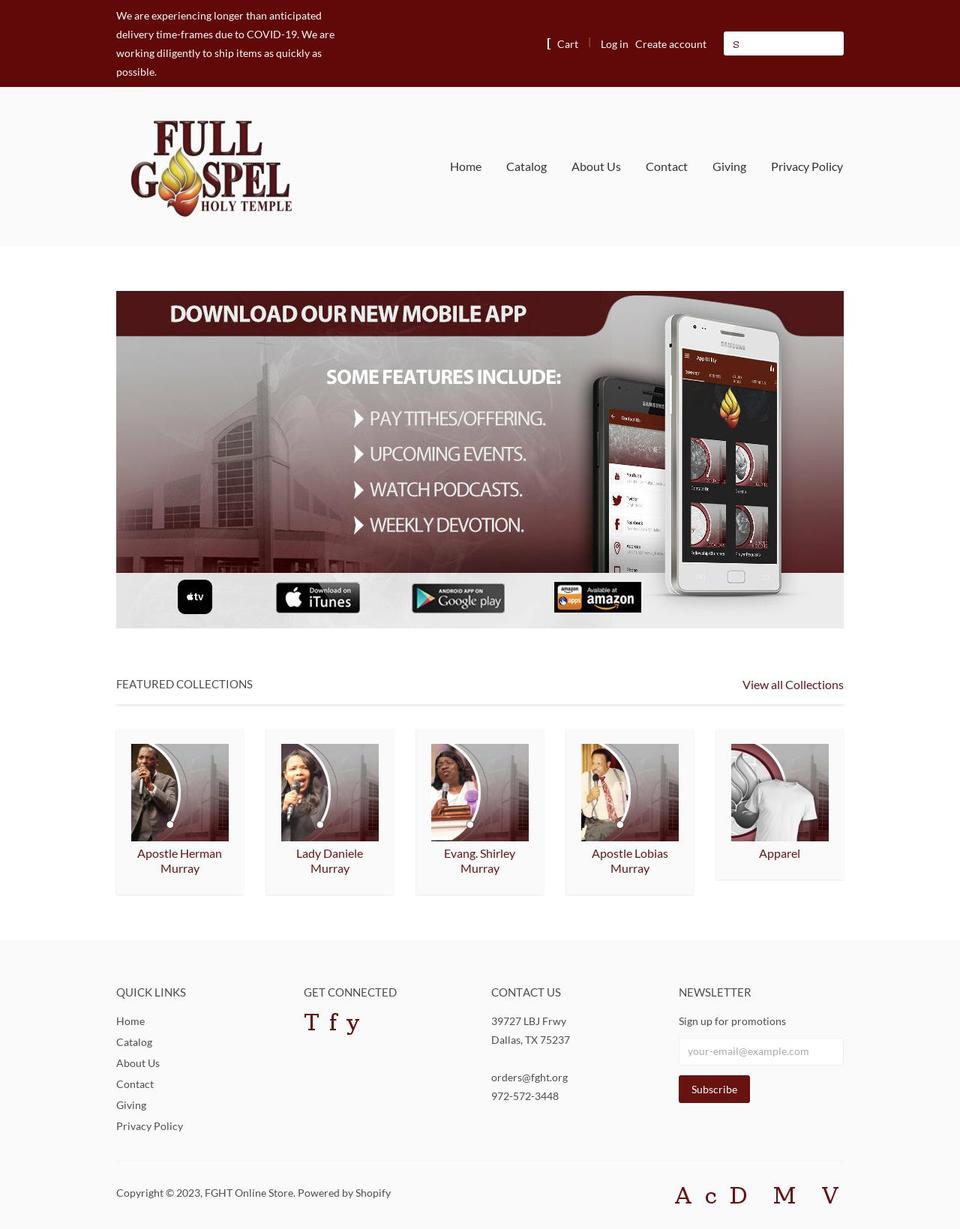 fght-store.myshopify.com shopify website screenshot