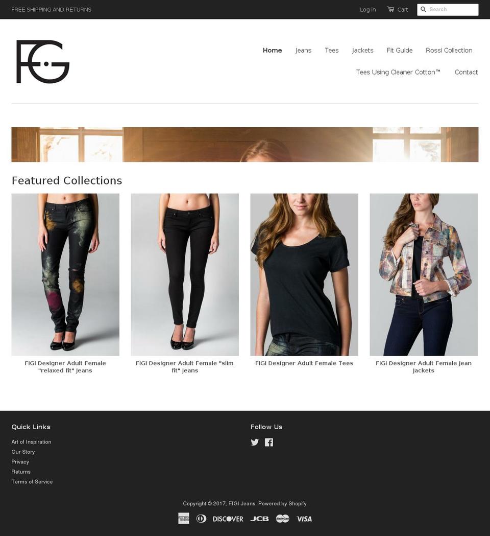fgjeansonline.com shopify website screenshot