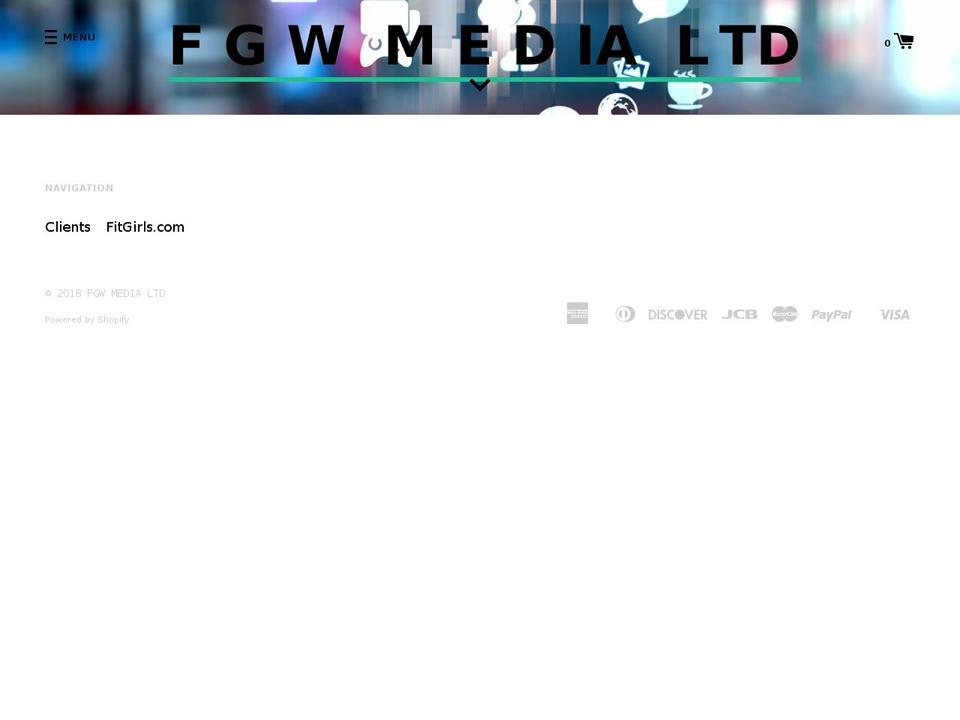 fgwmedia.com — Shopify storefront screenshot