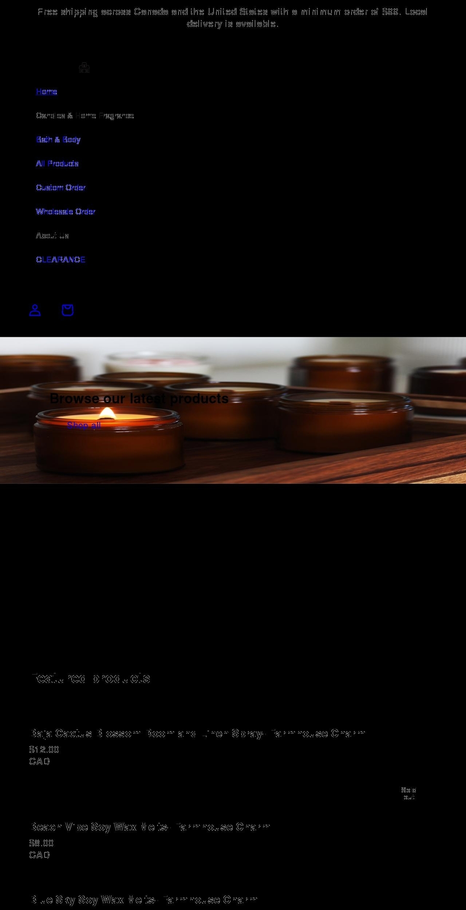 fhcharm.com shopify website screenshot