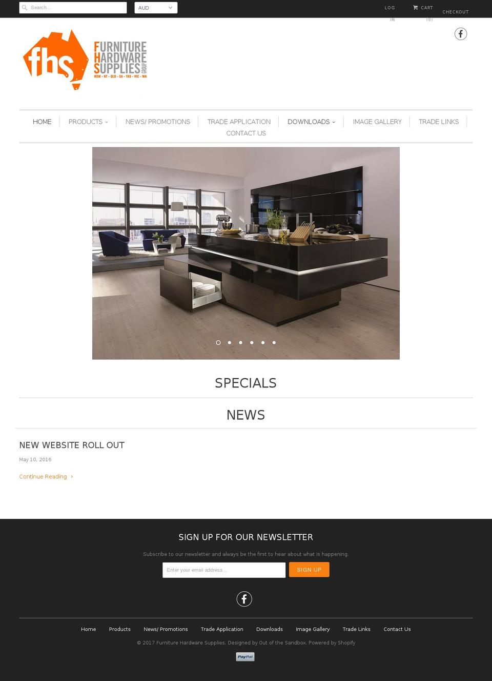 fhsgroup.com.au shopify website screenshot