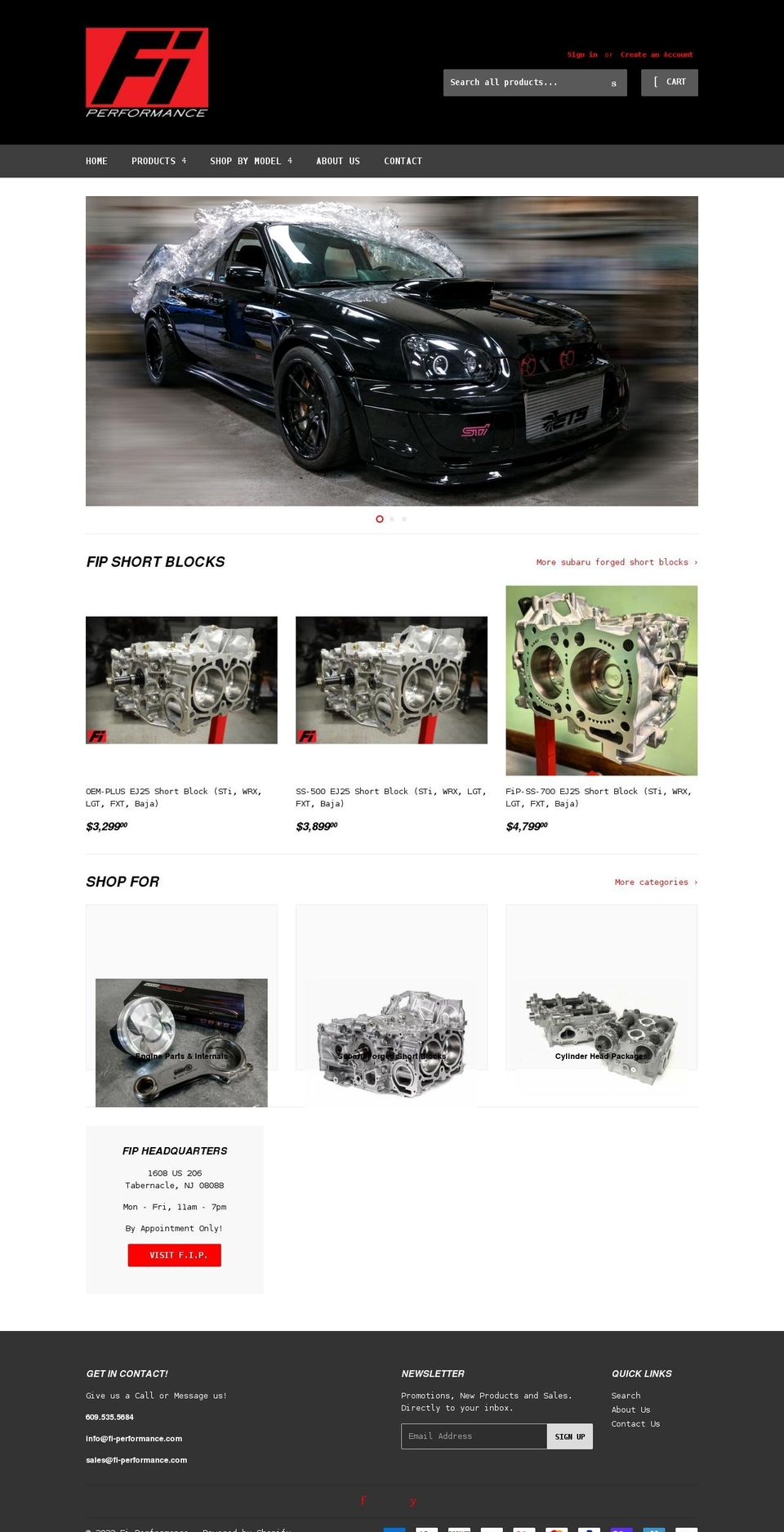 Copy Shopify theme site example fi-performance.com