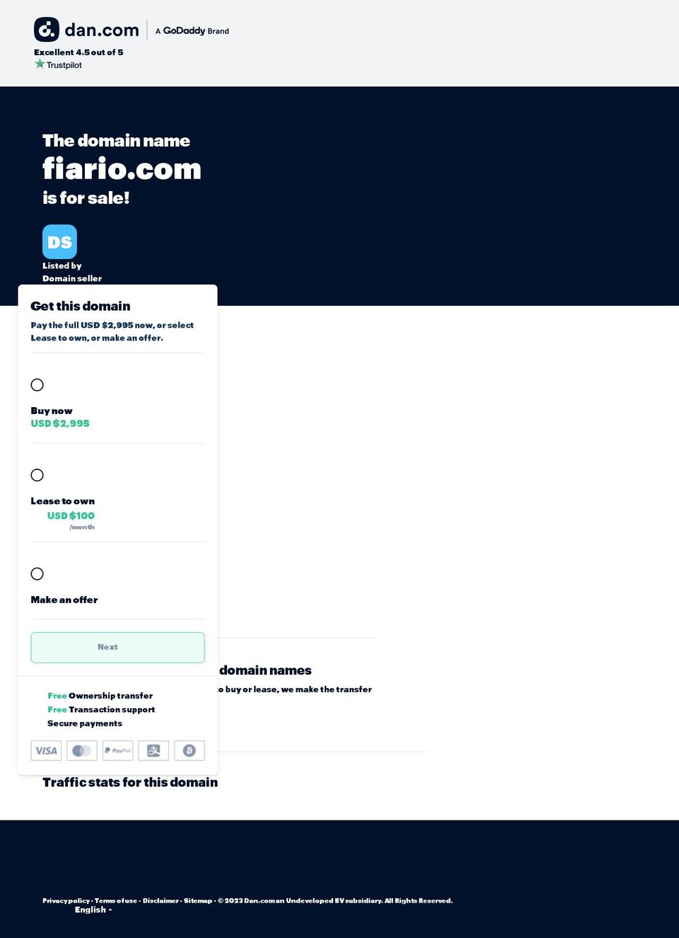 fiario.com — Shopify storefront screenshot