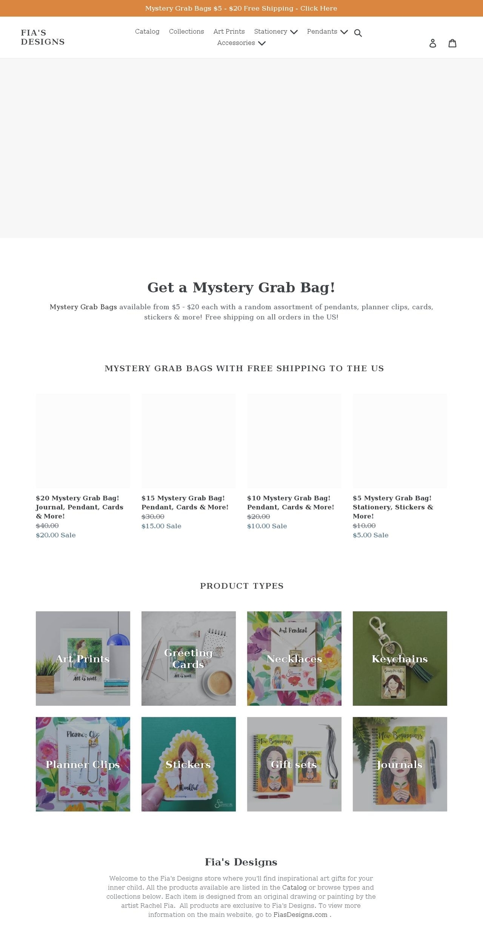fias-designs.myshopify.com shopify website screenshot
