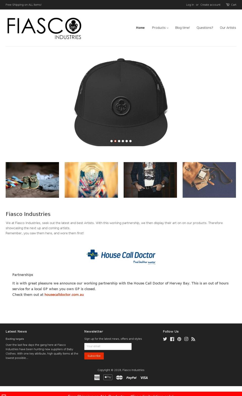 JV is King Shopify theme site example fiascoindustries.net