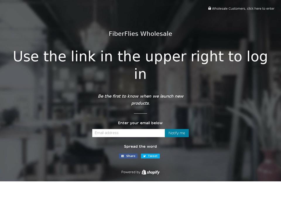 fiberflieswholesale.com — Shopify storefront screenshot