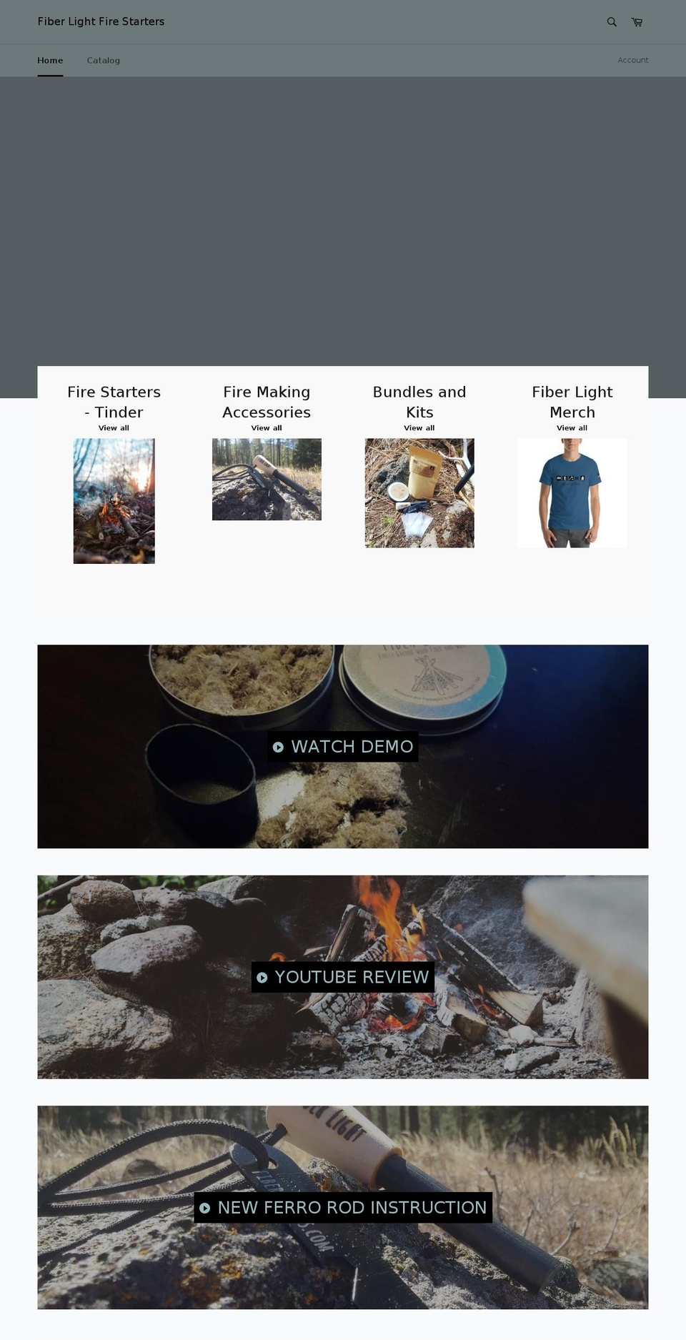 fiberlightfs.com — Shopify storefront screenshot