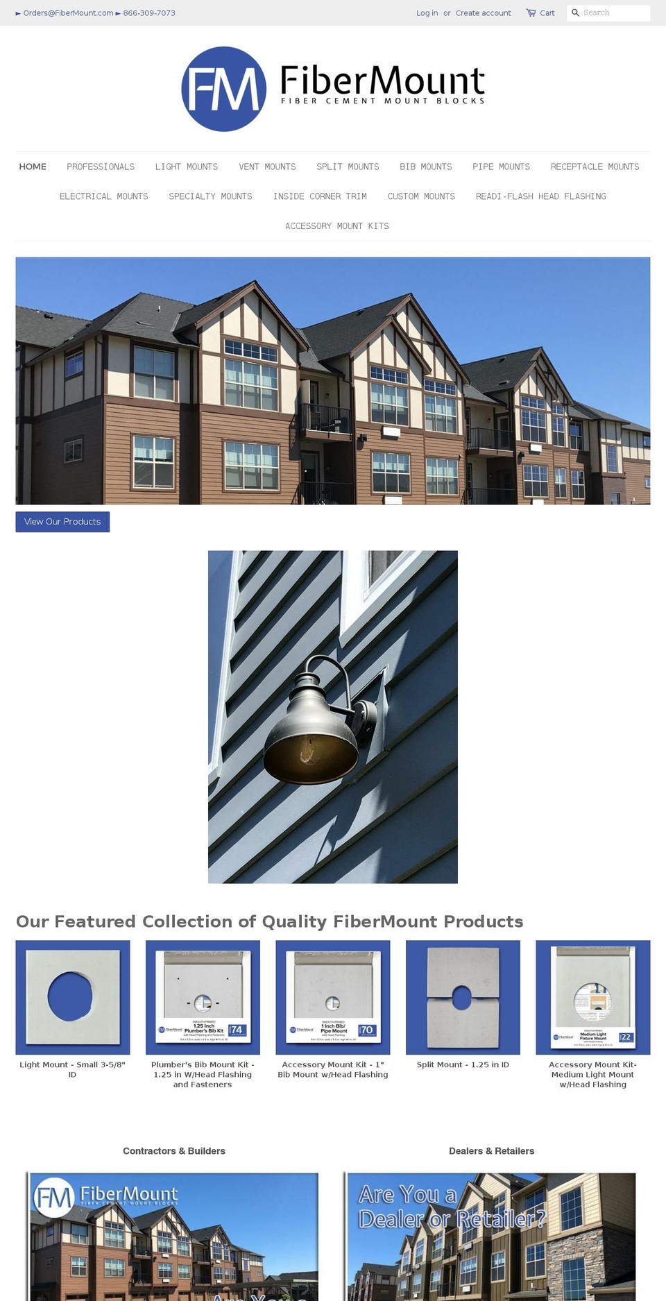 fibermount.com shopify website screenshot