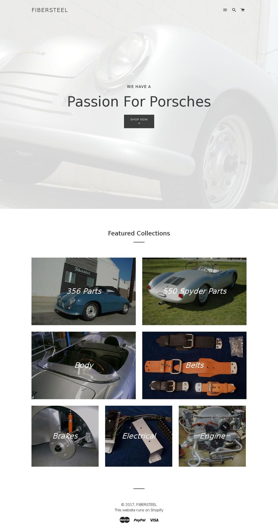 fibersteel.com shopify website screenshot