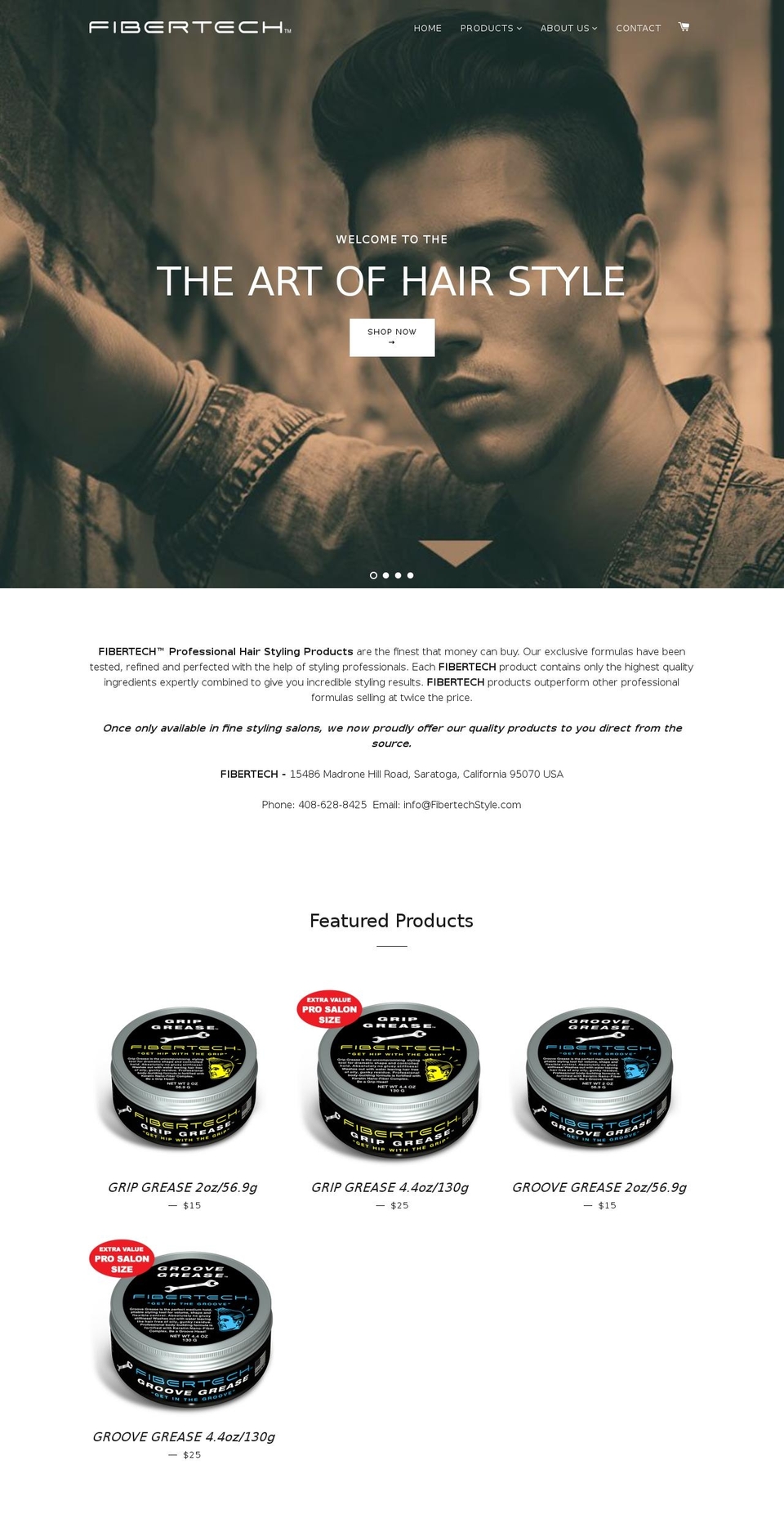 fibertechstyle.com — Shopify storefront screenshot