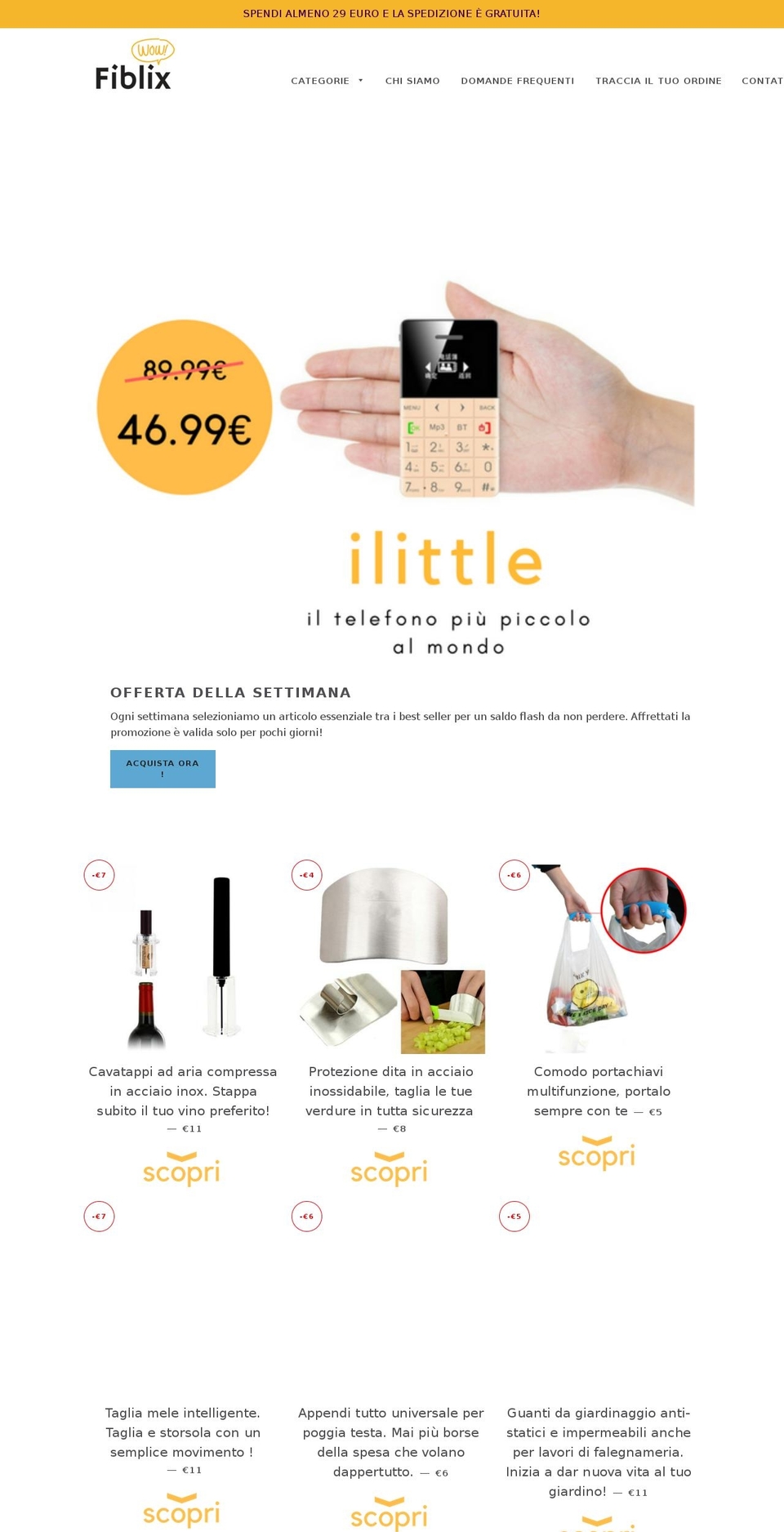 fiblix.com shopify website screenshot