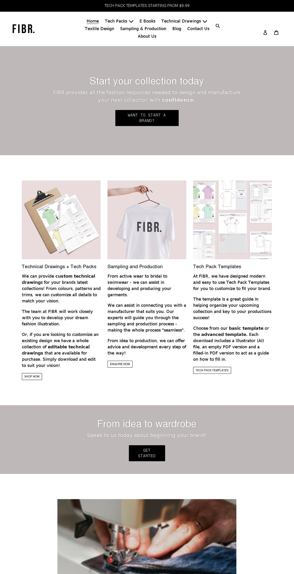 fibr.online shopify website screenshot