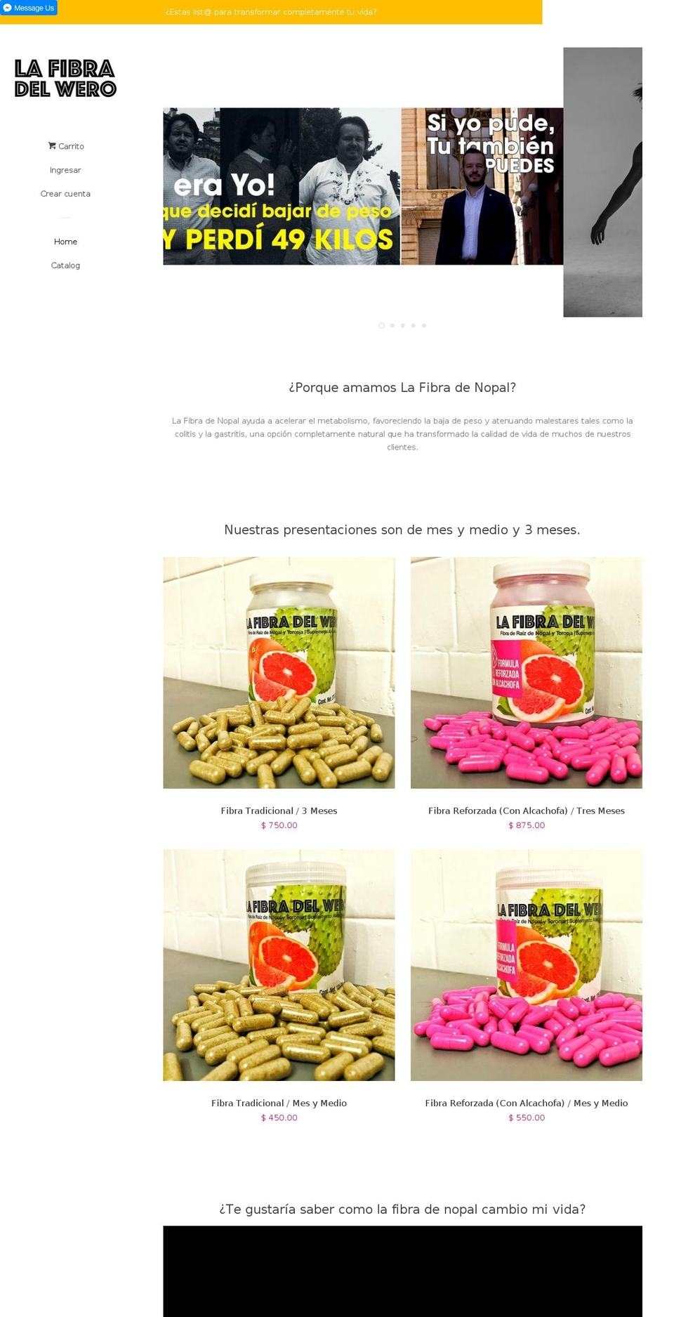 fibradenopal.net shopify website screenshot